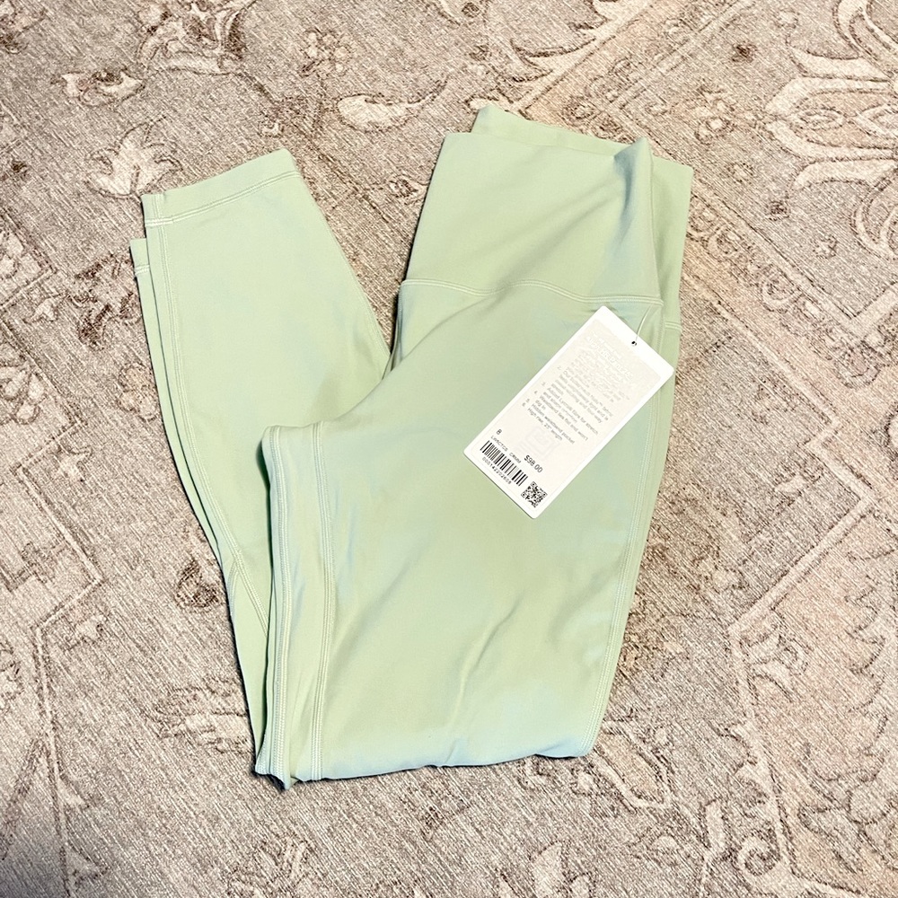NWT Lululemon Align High-Rise Pant 25” - Creamy Mint - Size 8